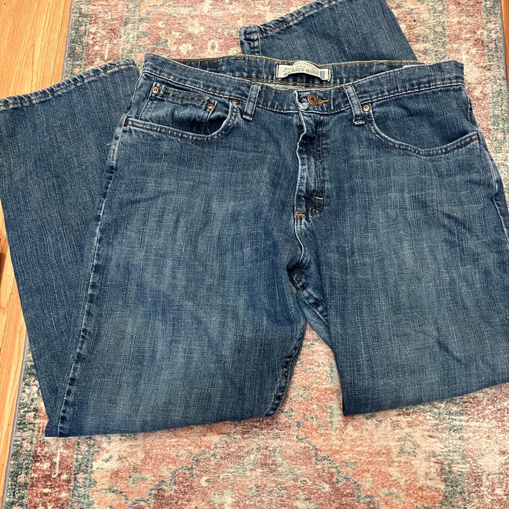 Men's Relaxed Fit Blue Jeans